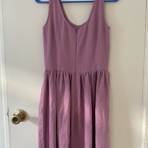 Lilac OffOn Linen Extra Small Dress - Picture 2 of 6